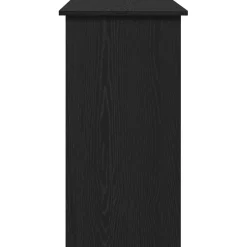 vidaXL Bureau 80x40x75 cm bewerkt hout zwart