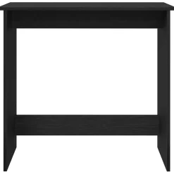 vidaXL Bureau 80x40x75 cm bewerkt hout zwart