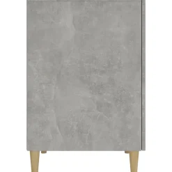vidaXL Bureau 140x50x75 cm bewerkt hout betongrijs