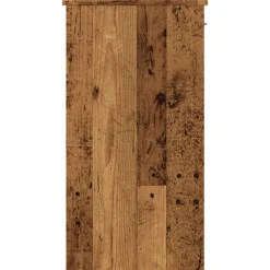 vidaXL Bureau 80x40x75 cm bewerkt hout oud houtkleurig