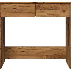 vidaXL Bureau 80x40x75 cm bewerkt hout oud houtkleurig
