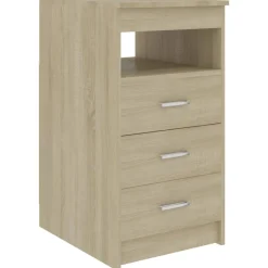 vidaXL Bureau 140x50x76 cm bewerkt hout sonoma eikenkleurig