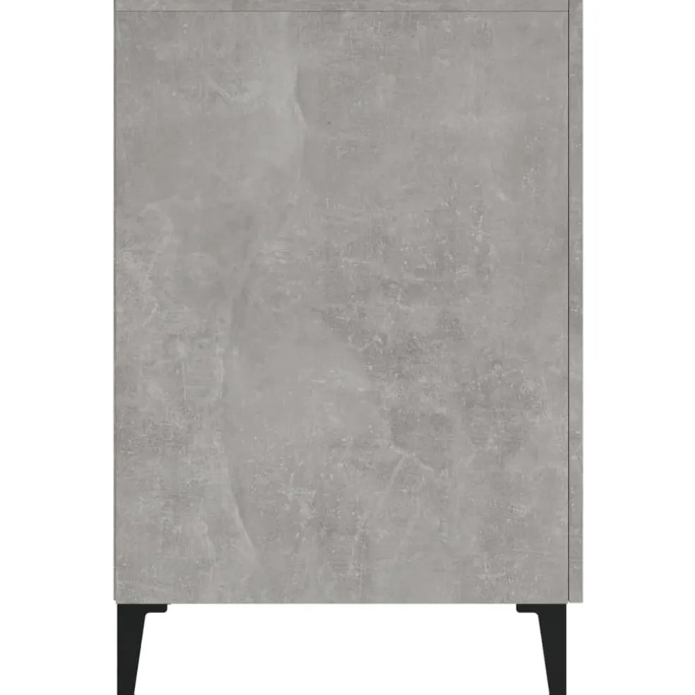 vidaXL Bureau 140x50x75 cm bewerkt hout betongrijs