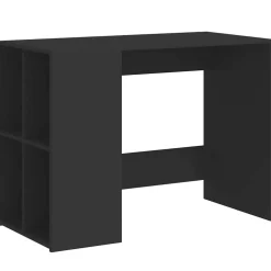 vidaXL Bureau 102x50x75 cm bewerkt hout zwart