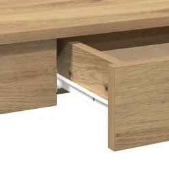 vidaXL Bureau 100x45x75 cm bewerkt hout artisanaal eikenkleur