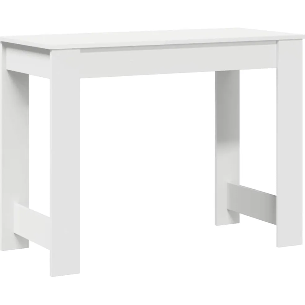 vidaXL Bureau 100x45x75 cm bewerkt hout wit