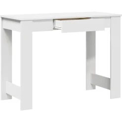 vidaXL Bureau 100x45x75 cm bewerkt hout wit