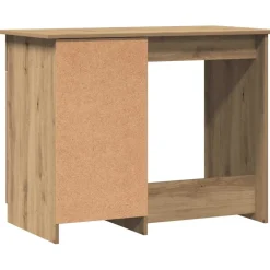 vidaXL Bureau 100x50x76 cm bewerkt hout artisanaal eikenkleur