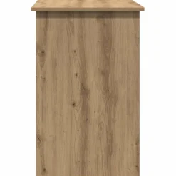 vidaXL Bureau 100x50x76 cm bewerkt hout artisanaal eikenkleur