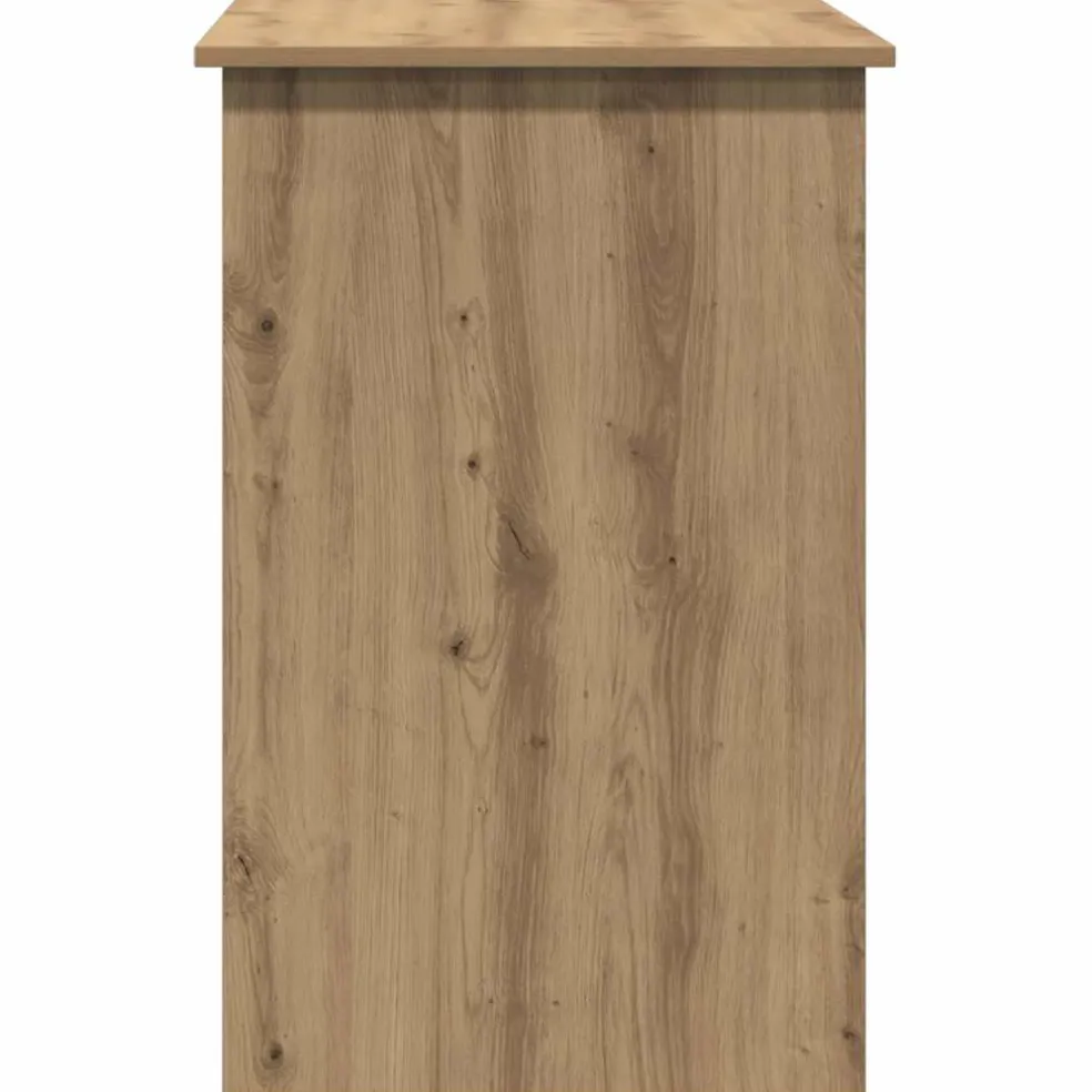 vidaXL Bureau 100x50x76 cm bewerkt hout artisanaal eikenkleur