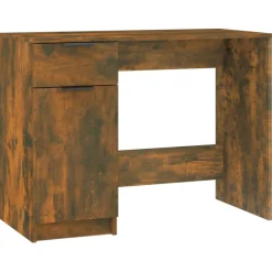 vidaXL Bureau 100x50x75 cm bewerkt hout sonoma eikenkleurig