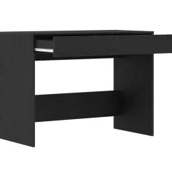 vidaXL Bureau 101x50x76,5 cm spaanplaat zwart eikenkleurig