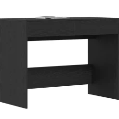 vidaXL Bureau 101x50x76,5 cm spaanplaat zwart eikenkleurig