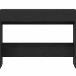 vidaXL Bureau 101x50x76,5 cm spaanplaat zwart eikenkleurig
