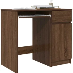 vidaXL Bureau 86x49x76 cm spaanplaat bruin eikenkleurig