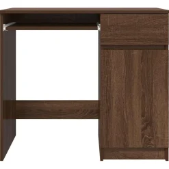vidaXL Bureau 86x49x76 cm spaanplaat bruin eikenkleurig