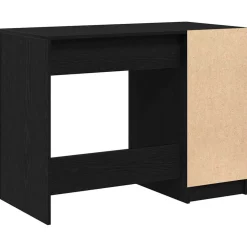 vidaXL Bureau Zwart Eiken Bewerkt hout 100 x 50 x 75 cm