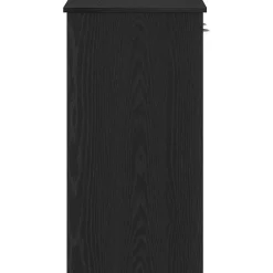 vidaXL Bureau Zwart Eiken Bewerkt hout 80 x 40 x 75 cm