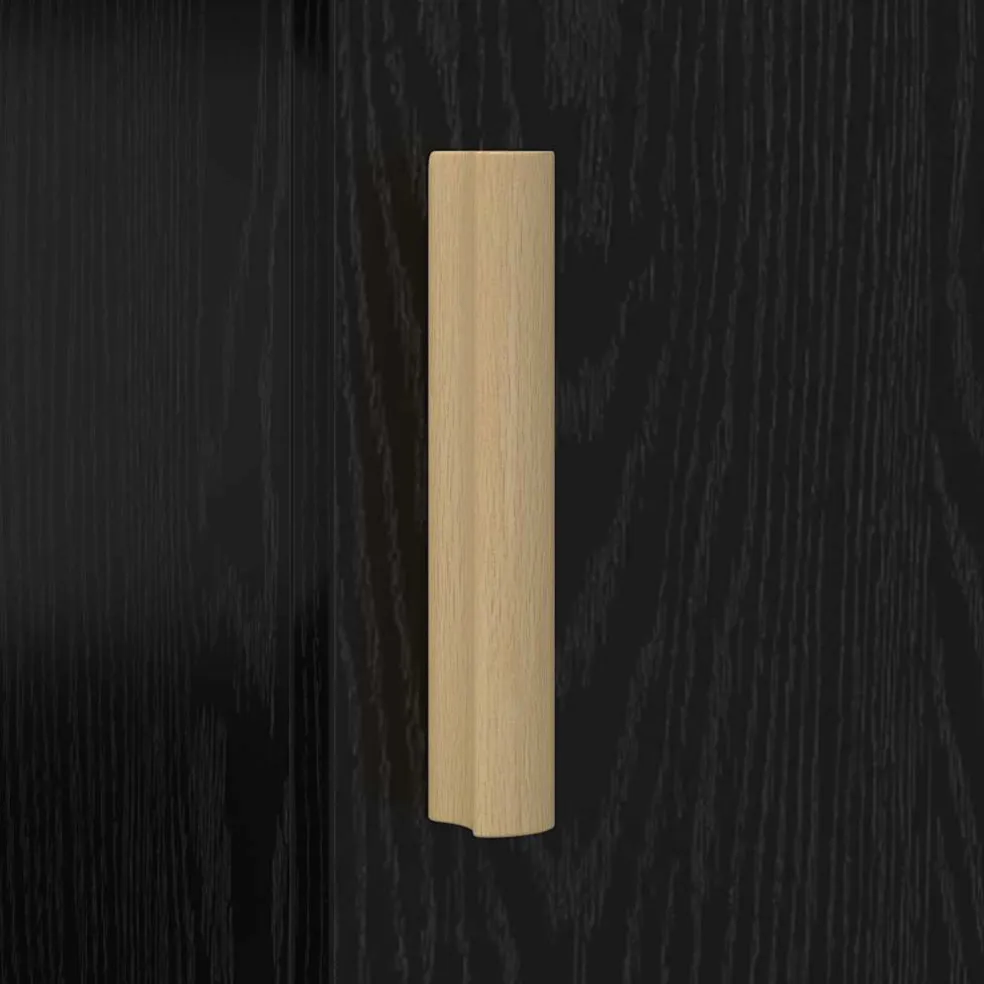 vidaXL Bureau Zwart Eiken Bewerkt hout 140 x 50 x 75 cm