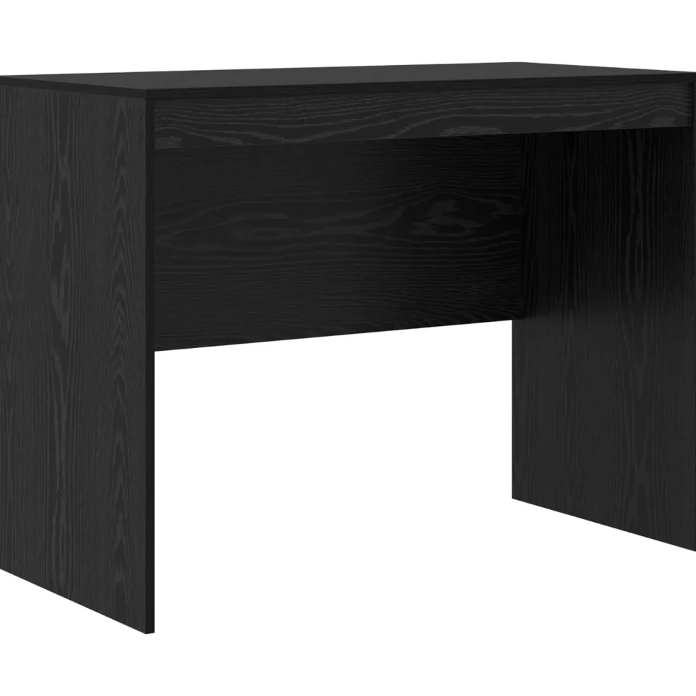 vidaXL Bureau Zwart Eiken 145.5 x 50 x 127 cm 2 st