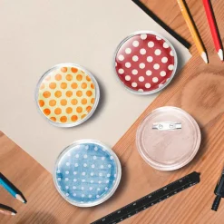 vidaXL Buttons met spelden 100 st 58 mm acryl