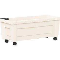vidaXL Calypso plantenbak met wielen PP Wit