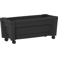 vidaXL Calypso plantenbak met wielen PP Antraciet