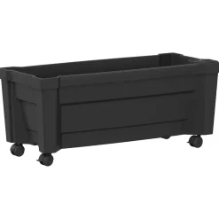 vidaXL Calypso plantenbak met wielen PP Antraciet
