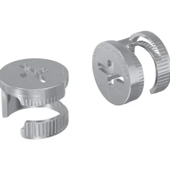 vidaXL Cam Lock Moeren 2 st Zilver 12 x 10 mm Metaal