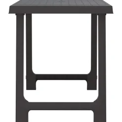 vidaXL Campingtafel hout-look 79x56x64 cm PP antracietkleurig
