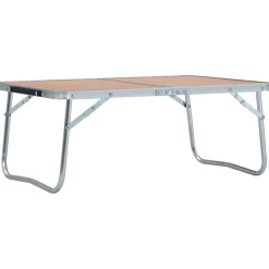 vidaXL Campingtafel inklapbaar 60x40 cm aluminium bruin