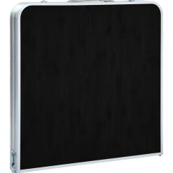 vidaXL Campingtafel inklapbaar 120x60 cm aluminium grijs