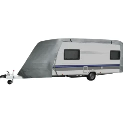vidaXL Caravanhoes S grijs