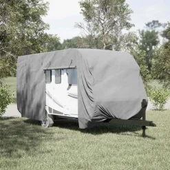 vidaXL Caravanhoes 460x250x220 cm vliesvlies grijs