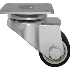 vidaXL Caster 2 st Zilver 44,1 x 44,1 x 1,95 mm Nylon