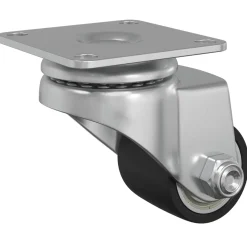 vidaXL Caster 2 st Zilver 44,1 x 44,1 x 1,95 mm Nylon