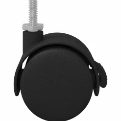 vidaXL Caster 2 st Zwart en Zilver 40,1 x 40,1 x 37,8 mm Ijzer en PP