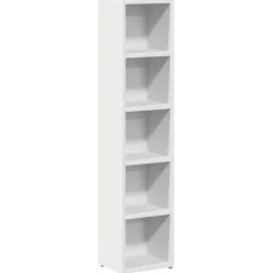 vidaXL Cd-kasten 2 st 21x16x93,5 bewerkt hout wit