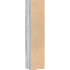 vidaXL CD-kasten 2st 21x16x93,5cm bewerkt hout grijs sonoma eikenkleur