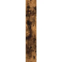 vidaXL CD-kasten 2 st 21x16x93,5 cm bewerkt hout gerookt eikenkleurig