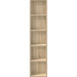vidaXL Cd-kasten 2 st 21x16x93,5 spaanplaat sonoma eikenkleurig
