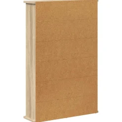 vidaXL CD Kast Sonoma Eiken 60 x 17 x 92 cm Bewerkt hout