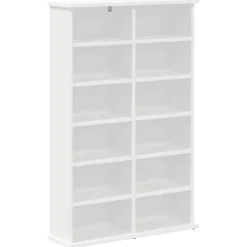 vidaXL CD Kast Wit 60 x 17 x 92 cm Bewerkt hout