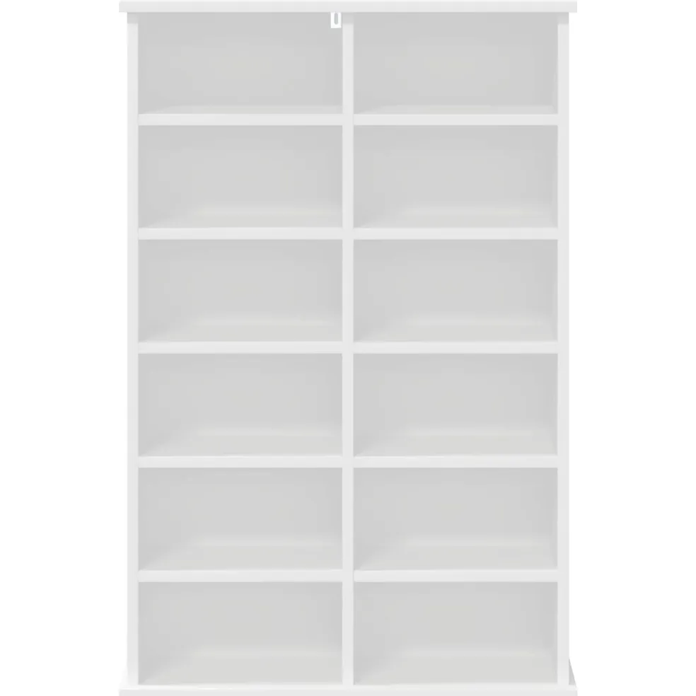 vidaXL CD Kast Wit 60 x 17 x 92 cm Bewerkt hout