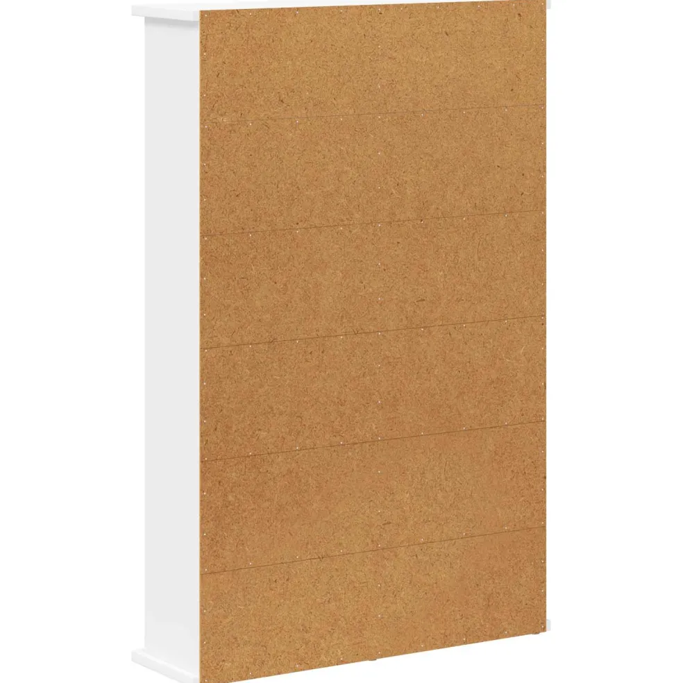 vidaXL CD Kast Wit 60 x 17 x 92 cm Bewerkt hout