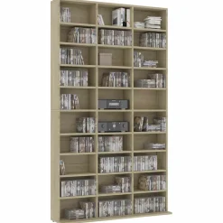 vidaXL Cd-kast 102x23x177,5 cm bewerkt hout sonoma eikenkleurig