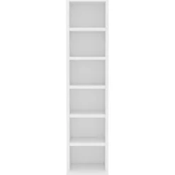 vidaXL Cd-kast 21x20x88 cm bewerkt hout wit