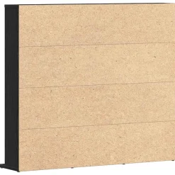 vidaXL CD-kast 100x23x89,5 cm bewerkt hout zwart eikenkleurig