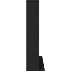 vidaXL CD-kast 100x23x89,5 cm bewerkt hout zwart eikenkleurig