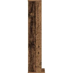 vidaXL Cd-kast 21x20x88 cm bewerkt hout oud houtkleurig